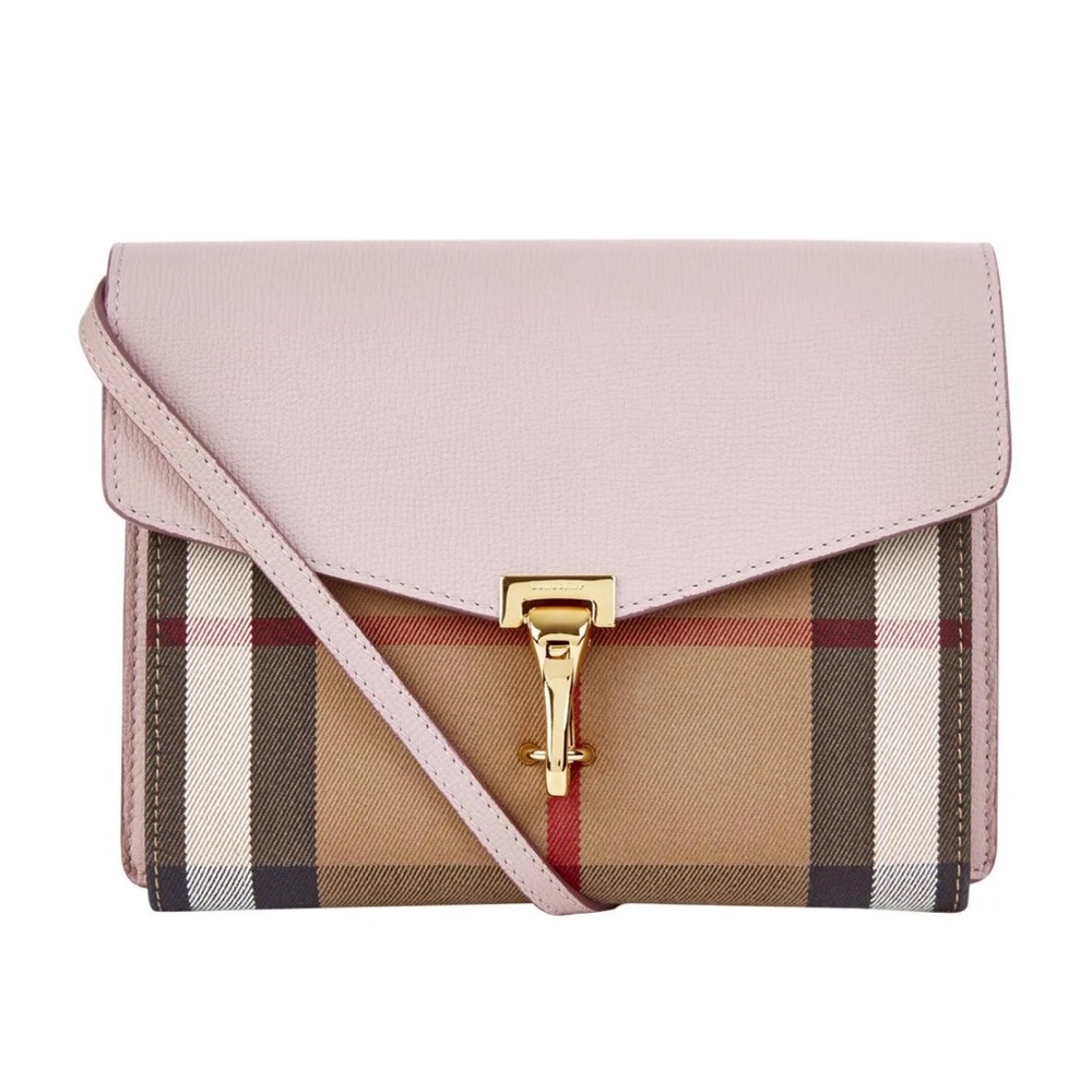 Burberry Macken Leather house cross body bag with dust bag